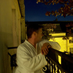 Alan on balcony